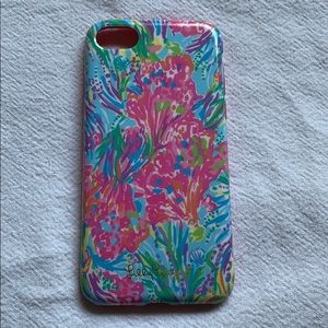 Lily Pulitzer iPhone 7 Hard Case - Coral Print